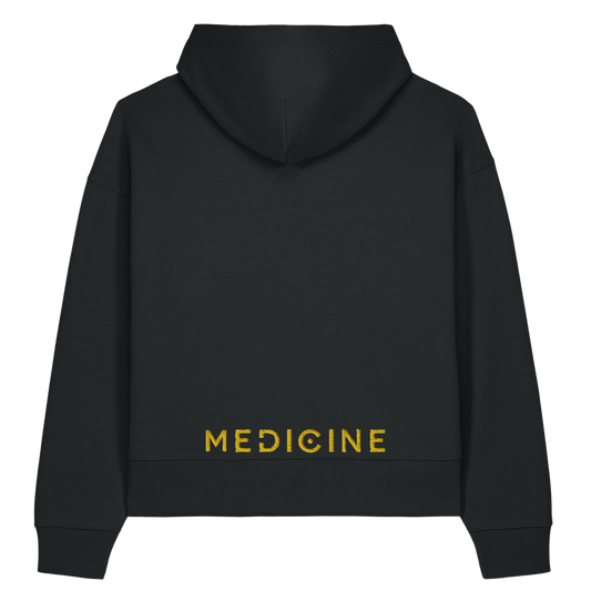 Medicine Festival 2026 — Logo on the Front, Recycled Cotton EMBROIDERED Hoodie (DELIVERY POST FESTIVAL)