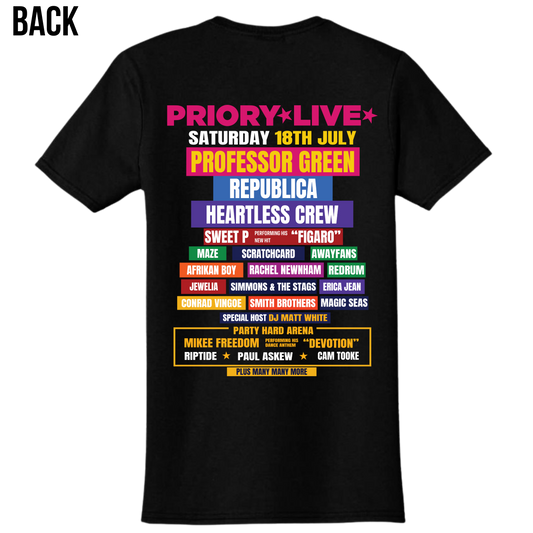 Priory Live Festival 2026 Adult T shirt