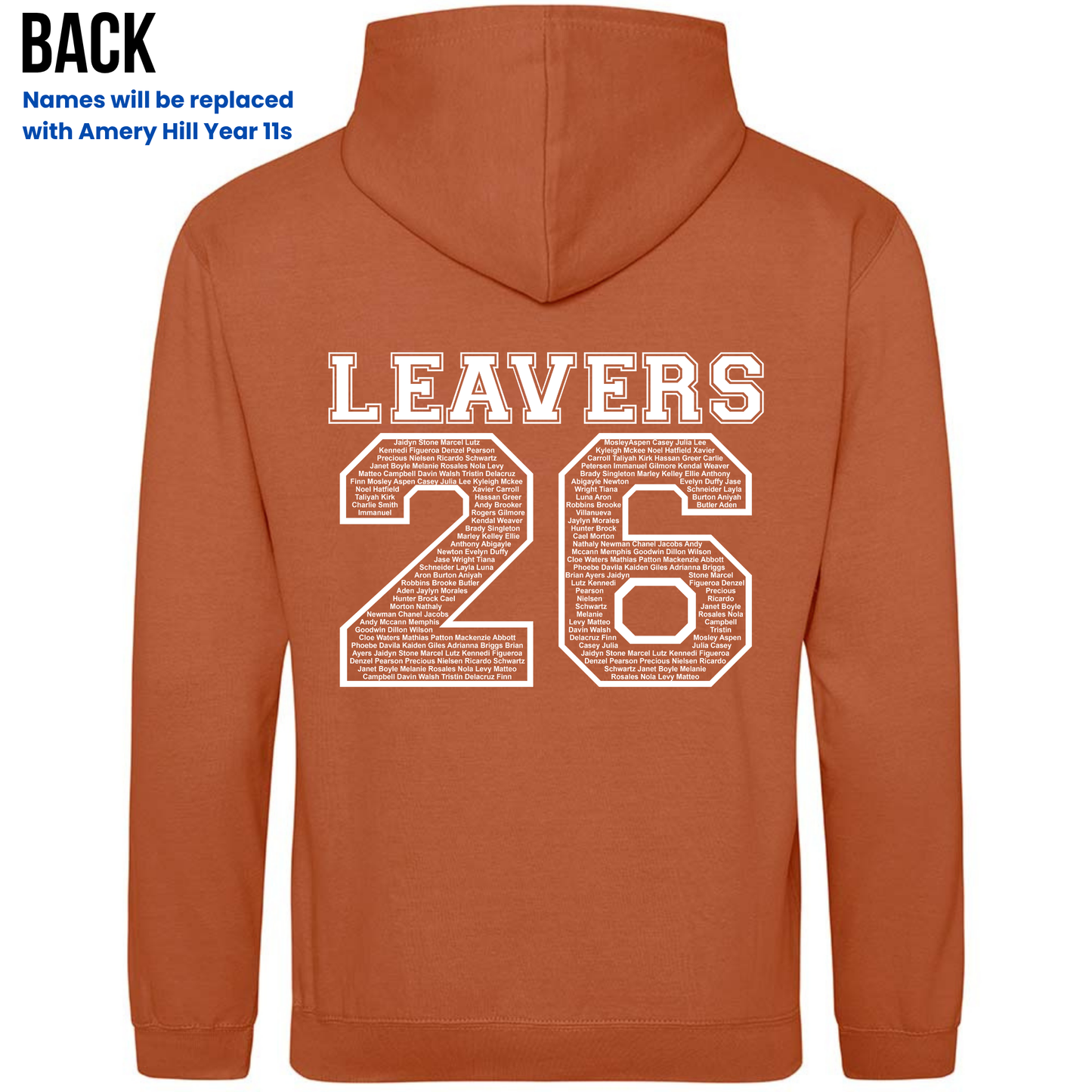 Amery Hill 2026 Leavers' Hoodies (Pre-order deadline February 28th 2026)