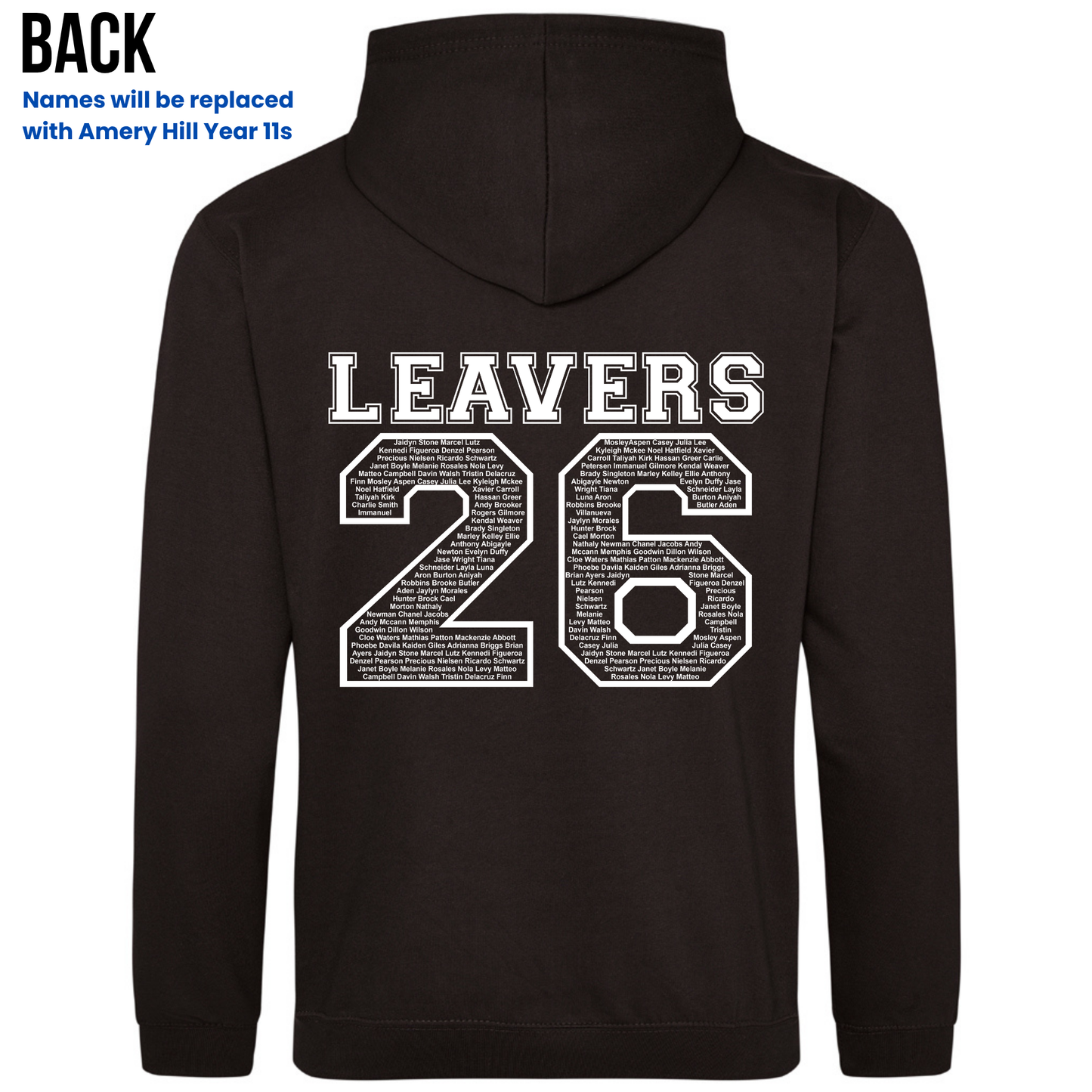 Amery Hill 2026 Leavers' Hoodies (Pre-order deadline February 28th 2026)