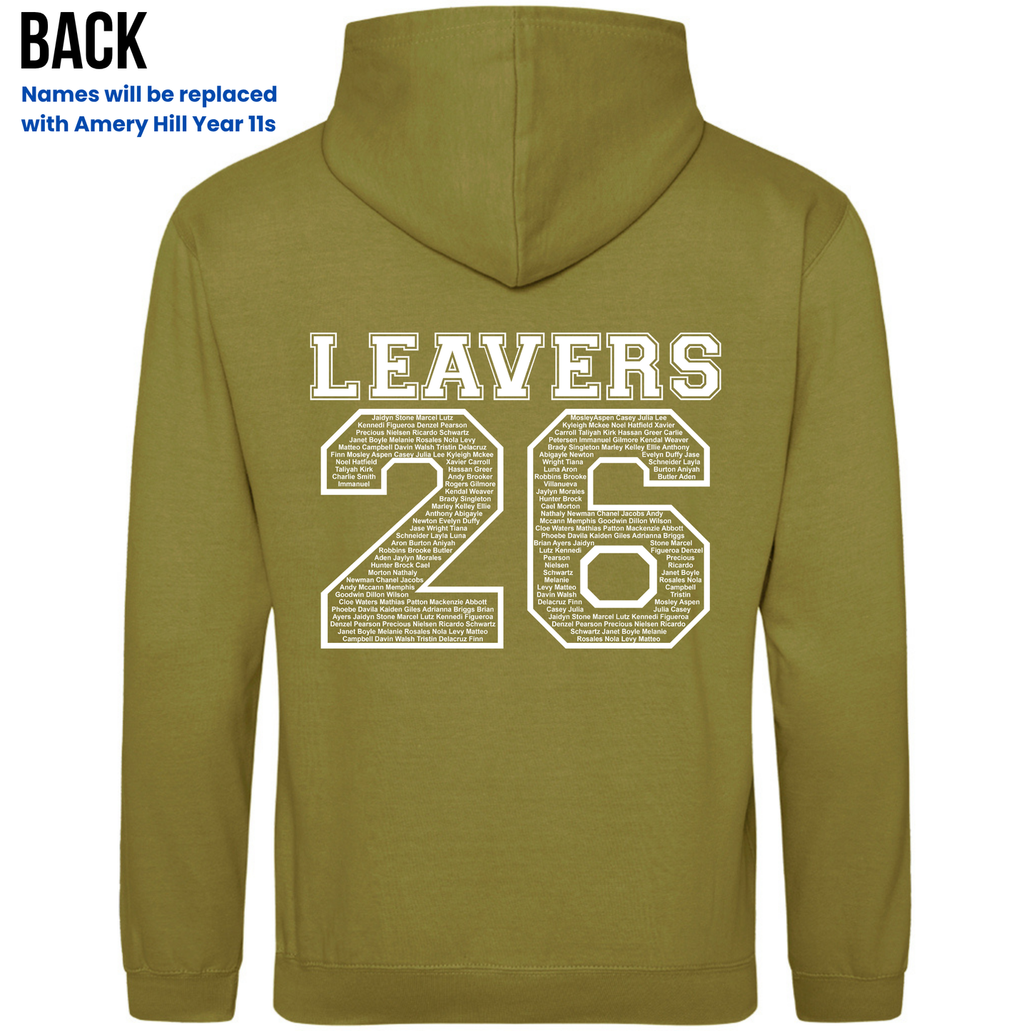 Amery Hill 2026 Leavers' Hoodies (Pre-order deadline February 28th 2026)