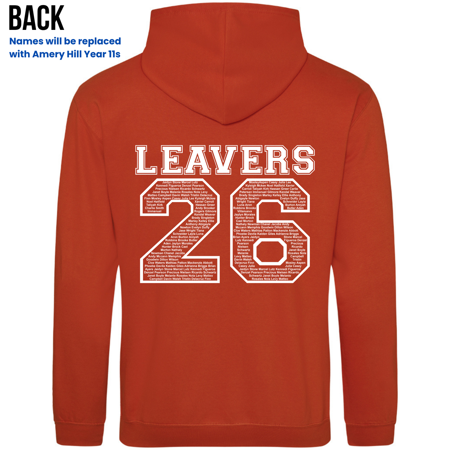 Amery Hill 2026 Leavers' Hoodies (Pre-order deadline February 28th 2026)
