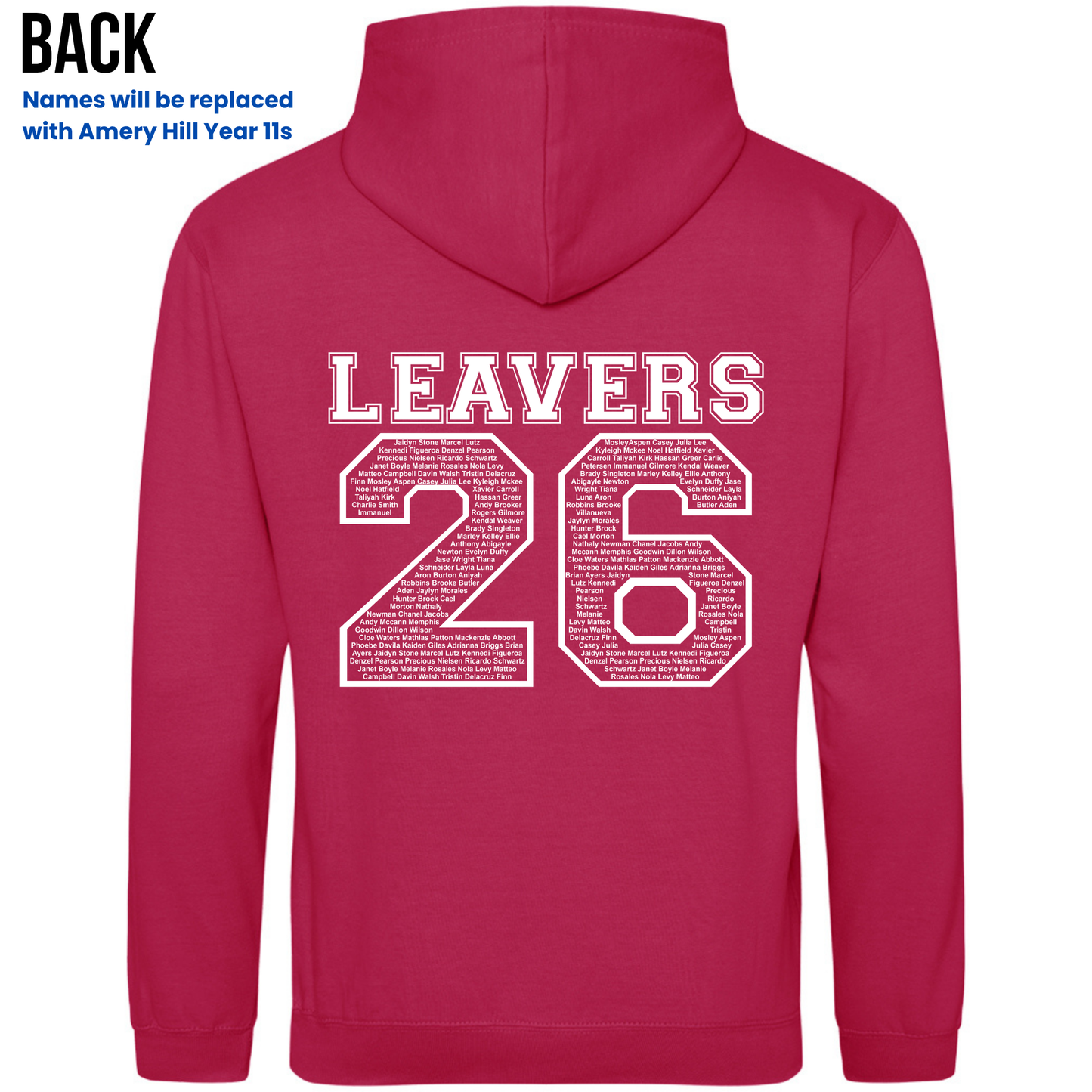 Amery Hill 2026 Leavers' Hoodies (Pre-order deadline February 28th 2026)