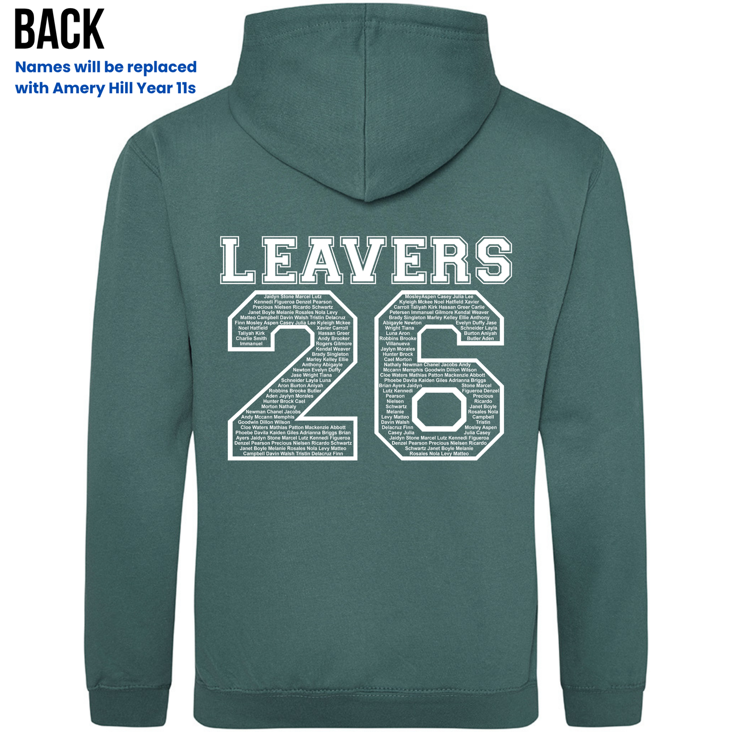 Amery Hill 2026 Leavers' Hoodies (Pre-order deadline February 28th 2026)