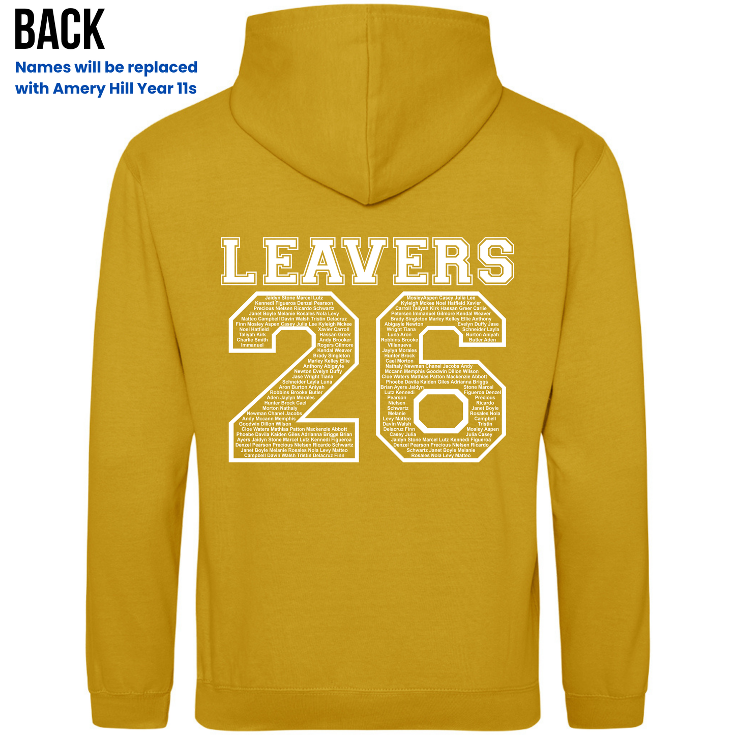 Amery Hill 2026 Leavers' Hoodies (Pre-order deadline February 28th 2026)