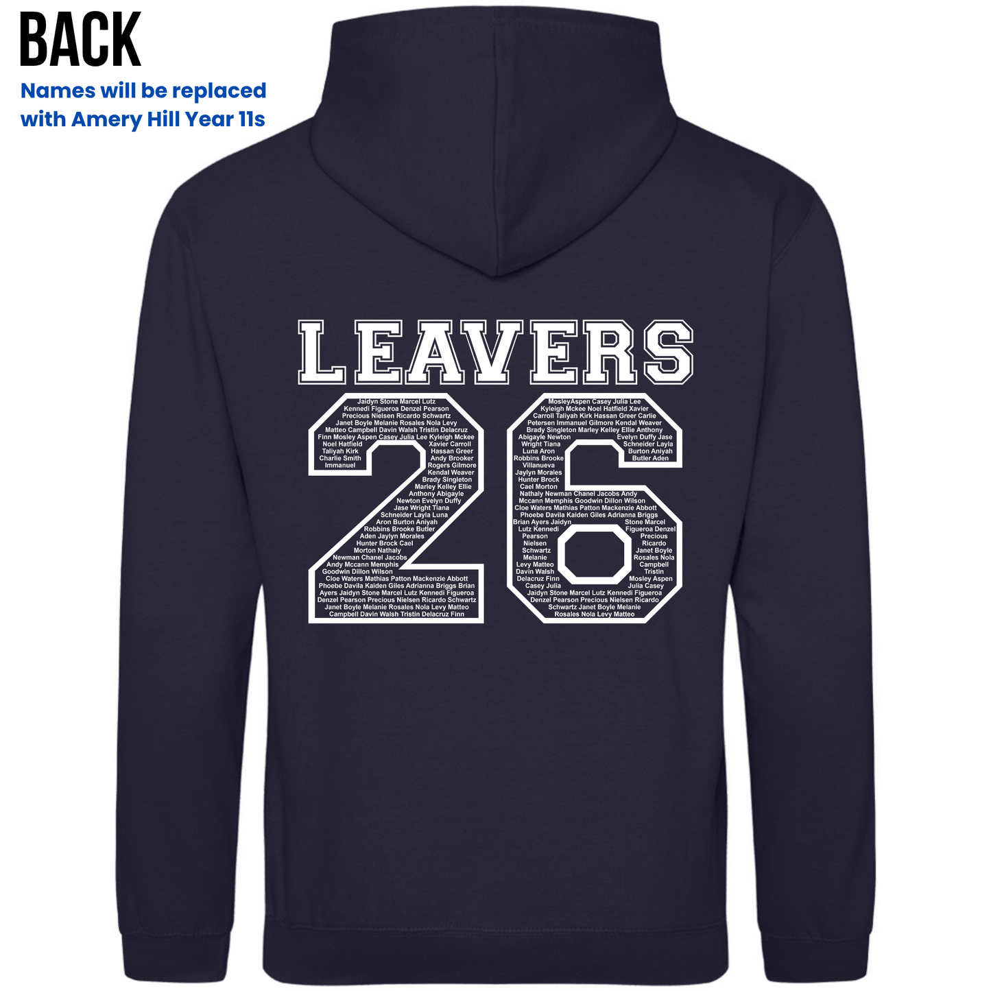 Amery Hill 2026 Leavers' Hoodies (Pre-order deadline February 28th 2026)