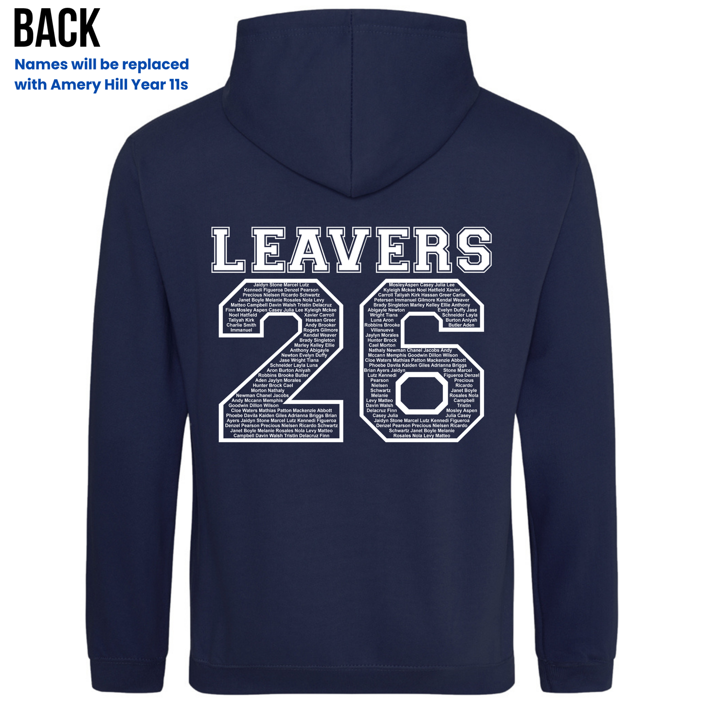 Amery Hill 2026 Leavers' Hoodies (Pre-order deadline February 28th 2026)