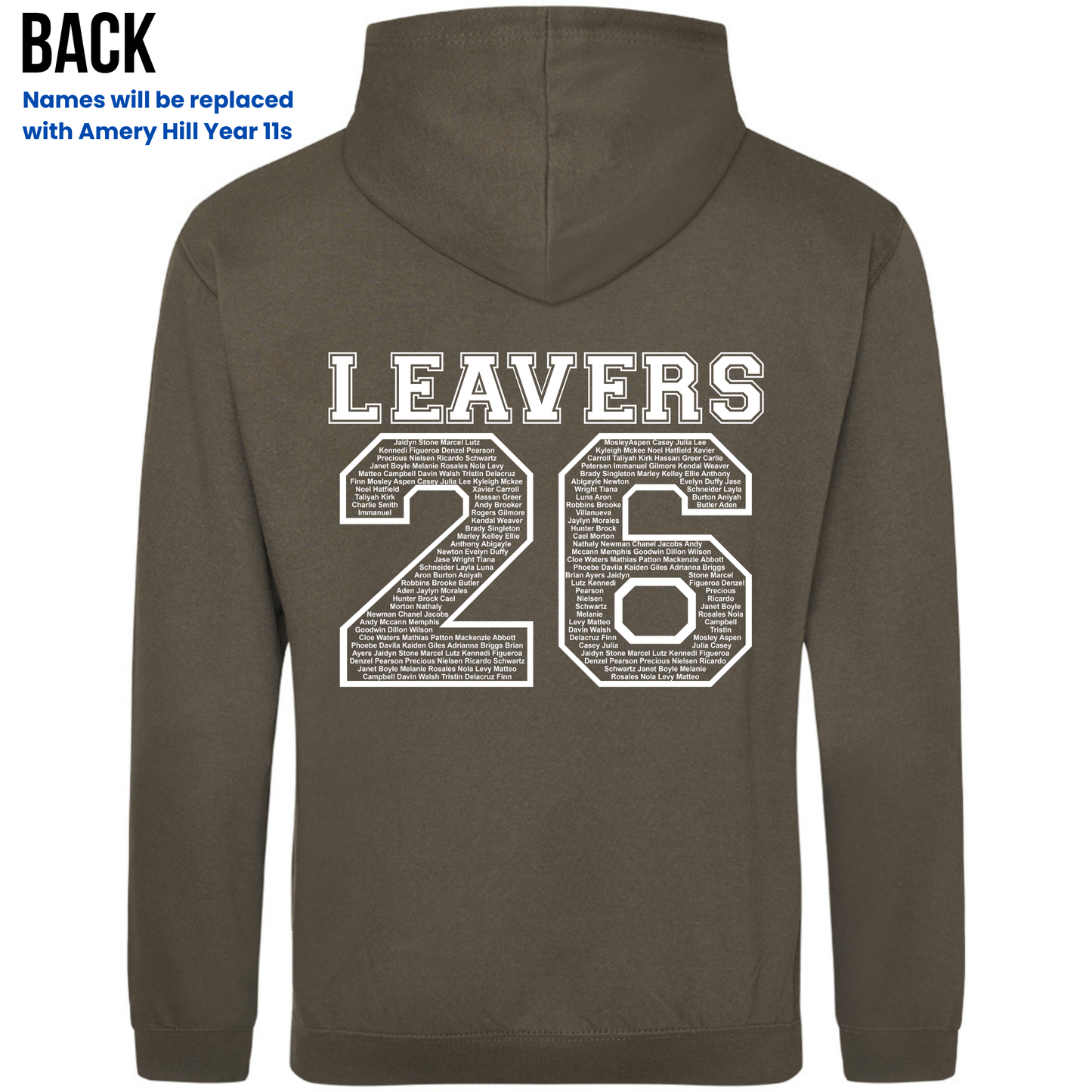 Amery Hill 2026 Leavers' Hoodies (Pre-order deadline February 28th 2026)