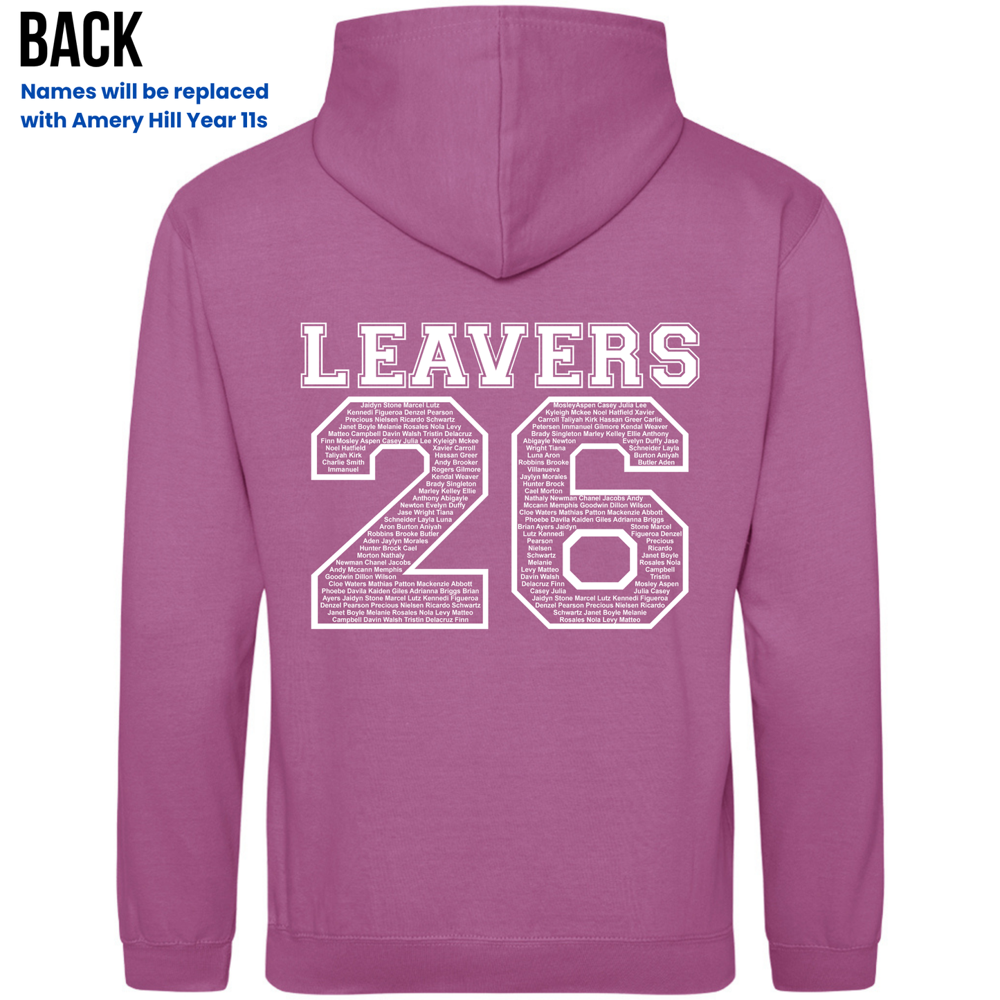 Amery Hill 2026 Leavers' Hoodies (Pre-order deadline February 28th 2026)