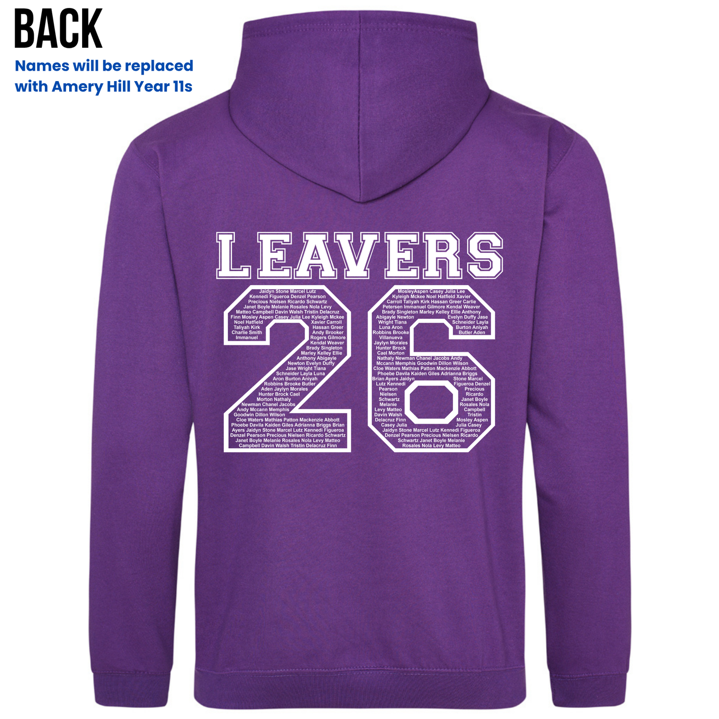 Amery Hill 2026 Leavers' Hoodies (Pre-order deadline February 28th 2026)