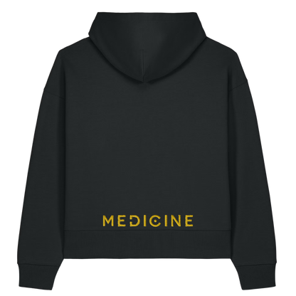Medicine Festival 2026 — Logo on the Front, Recycled Cotton EMBROIDERED Hoodie (DELIVERY POST FESTIVAL)