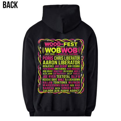 Wood-Fest Presents WOBWOB Line-up Hoodie