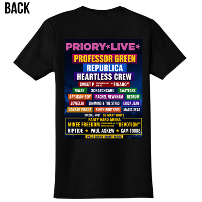 Priory Live Festival 2026 Adult T shirt