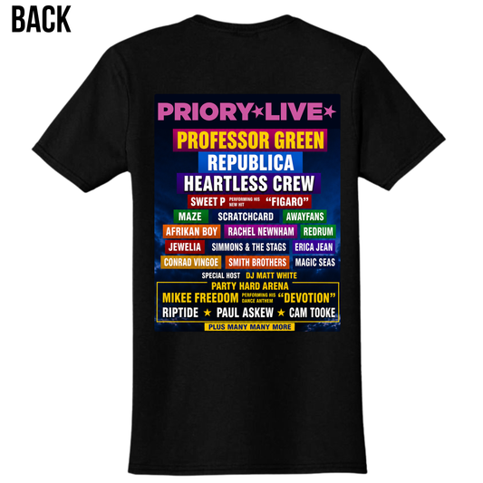 Priory Live Festival 2026 Adult T shirt