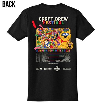 Craft Brew Festival - T shirt (Tour Dates on Back)