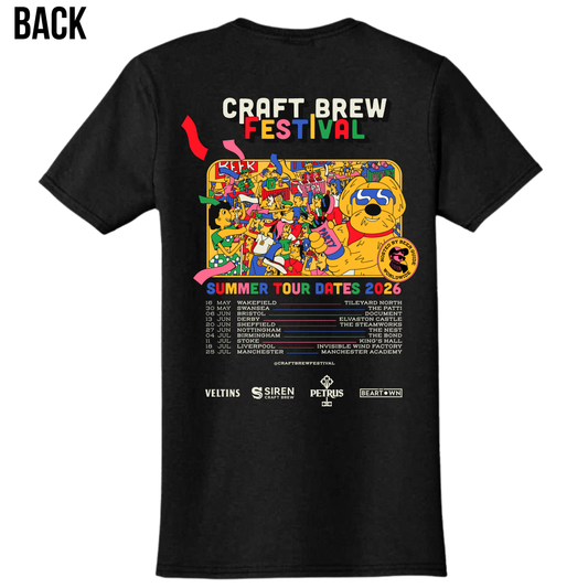 Craft Brew Festival - T shirt (Tour Dates on Back)