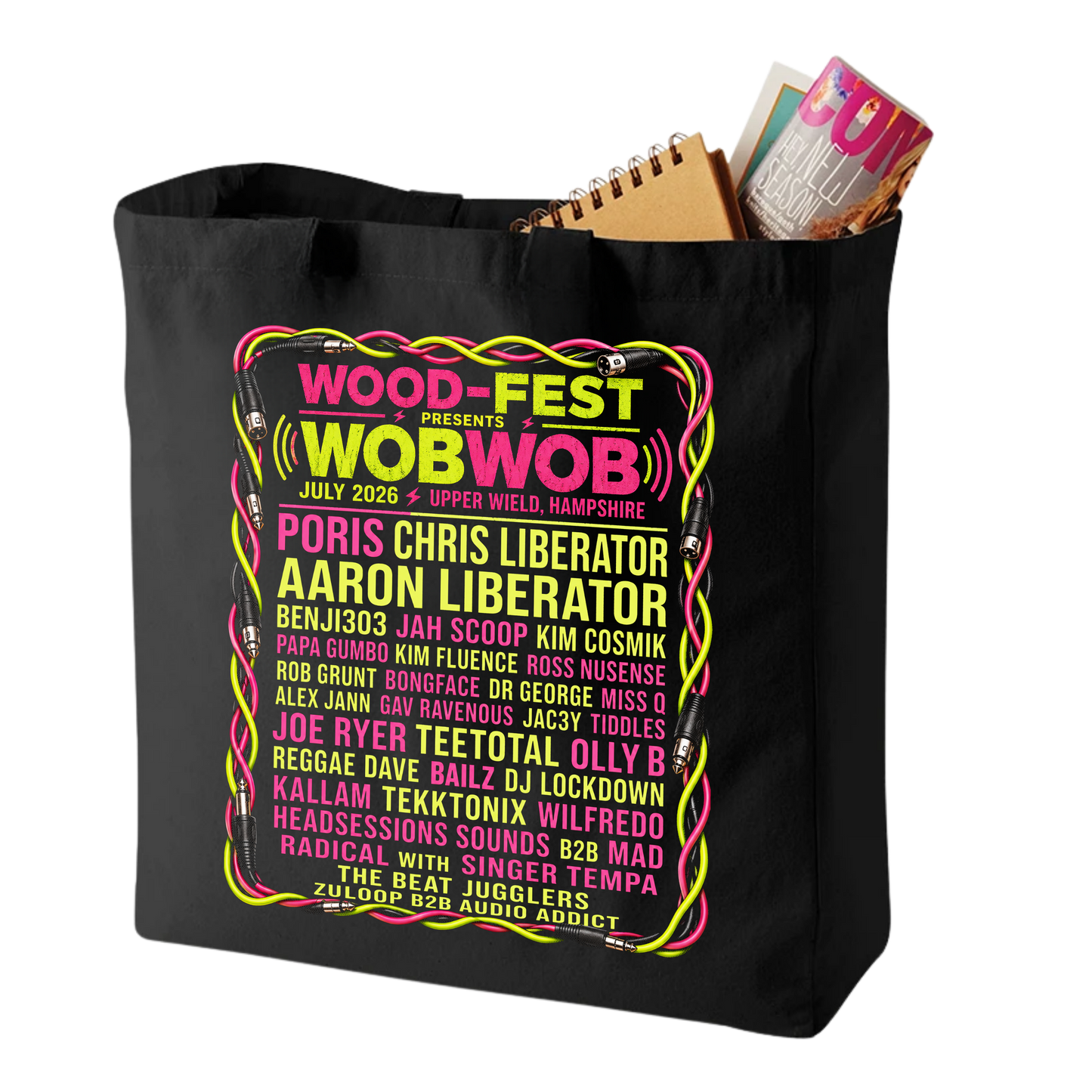 Wood-Fest 2026 Heavy Duty WOBWOB Line-up Shopper Bag