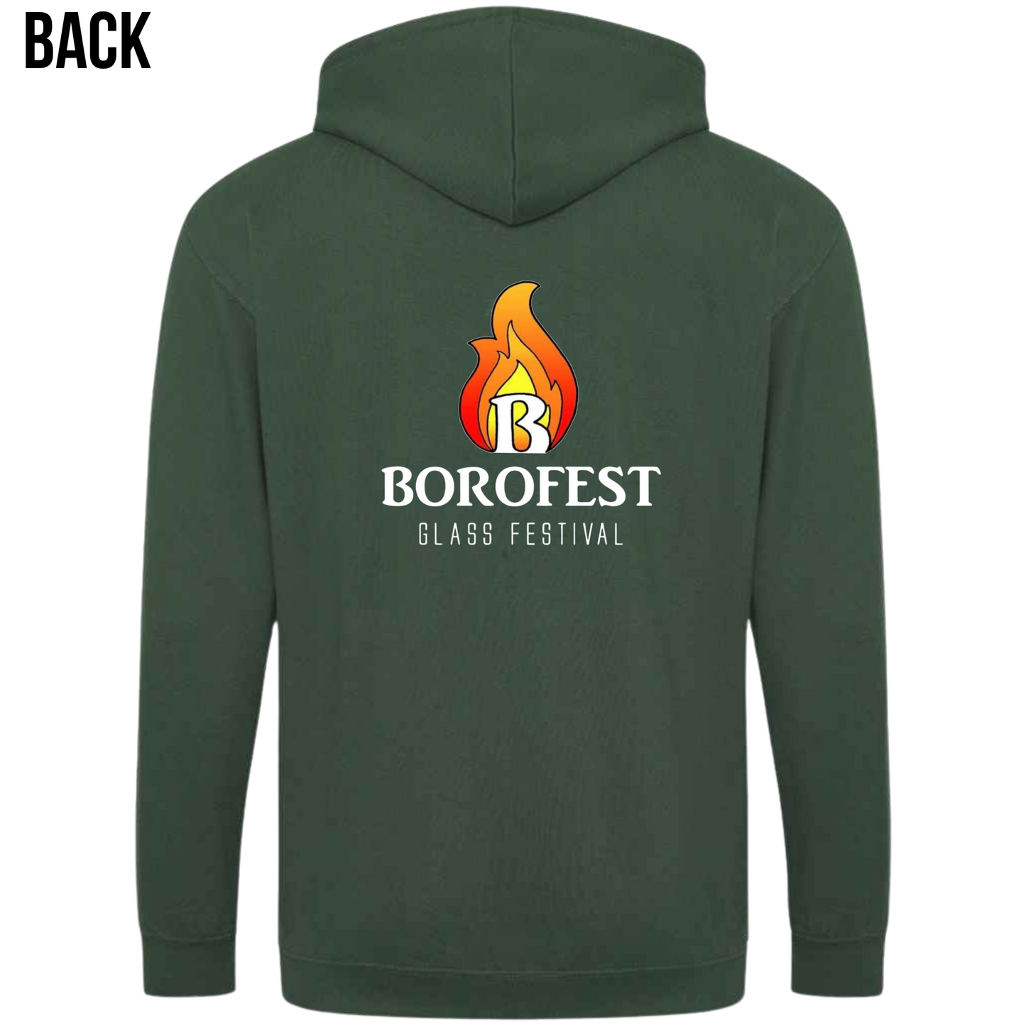 Borofest Zipped Hoodie (main logo)
