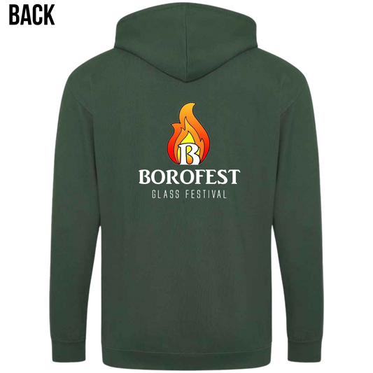 Borofest Zipped Hoodie (main logo)