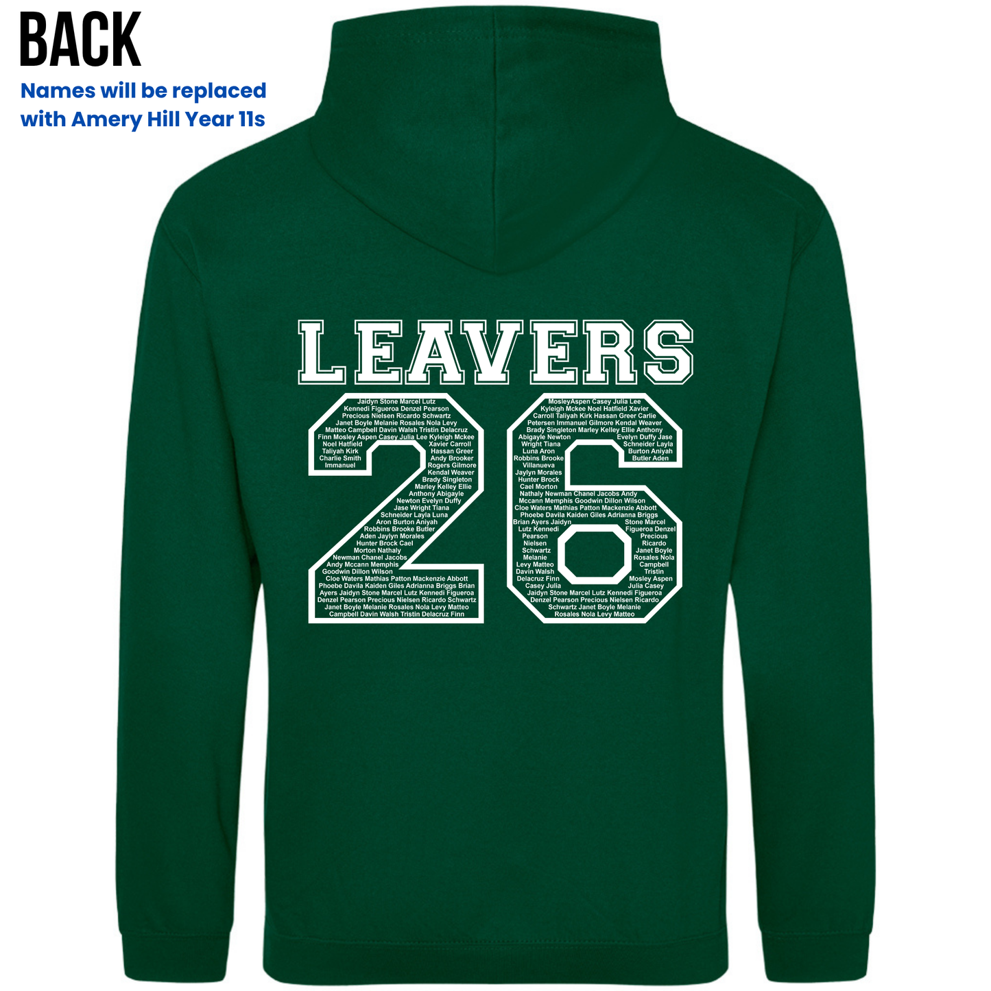 Amery Hill 2026 Leavers' Hoodies (Pre-order deadline February 28th 2026)