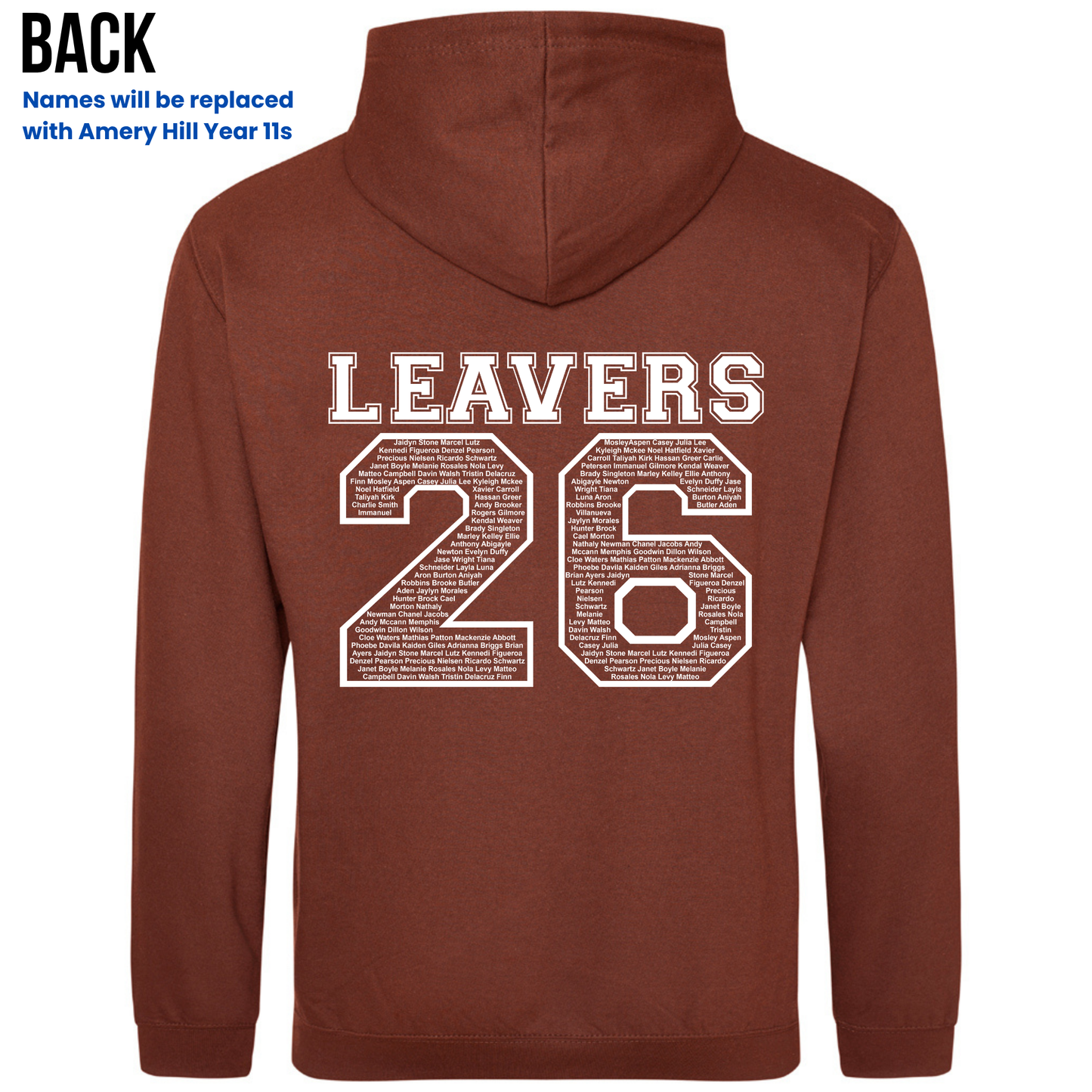 Amery Hill 2026 Leavers' Hoodies (Pre-order deadline February 28th 2026)