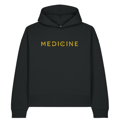 Medicine Festival 2026 — Logo on the Back, Recycled Cotton EMBROIDERED Hoodie (DELIVERY POST FESTIVAL)