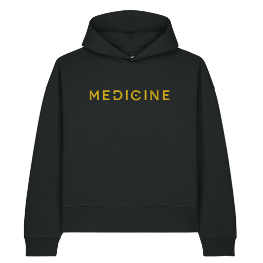 Medicine Festival 2026 — Logo on the Back, Recycled Cotton EMBROIDERED Hoodie (DELIVERY POST FESTIVAL)
