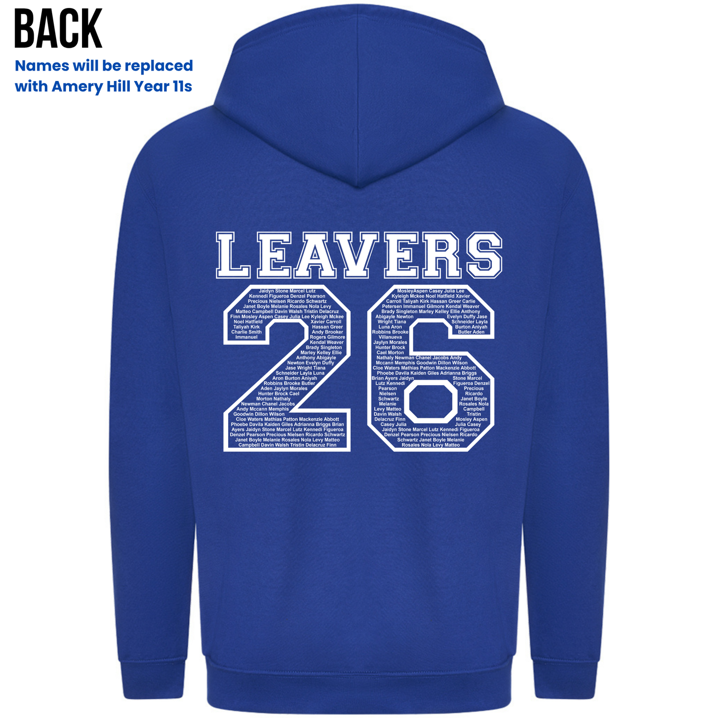 Amery Hill 2026 Leavers' Hoodies (Pre-order deadline February 28th 2026)