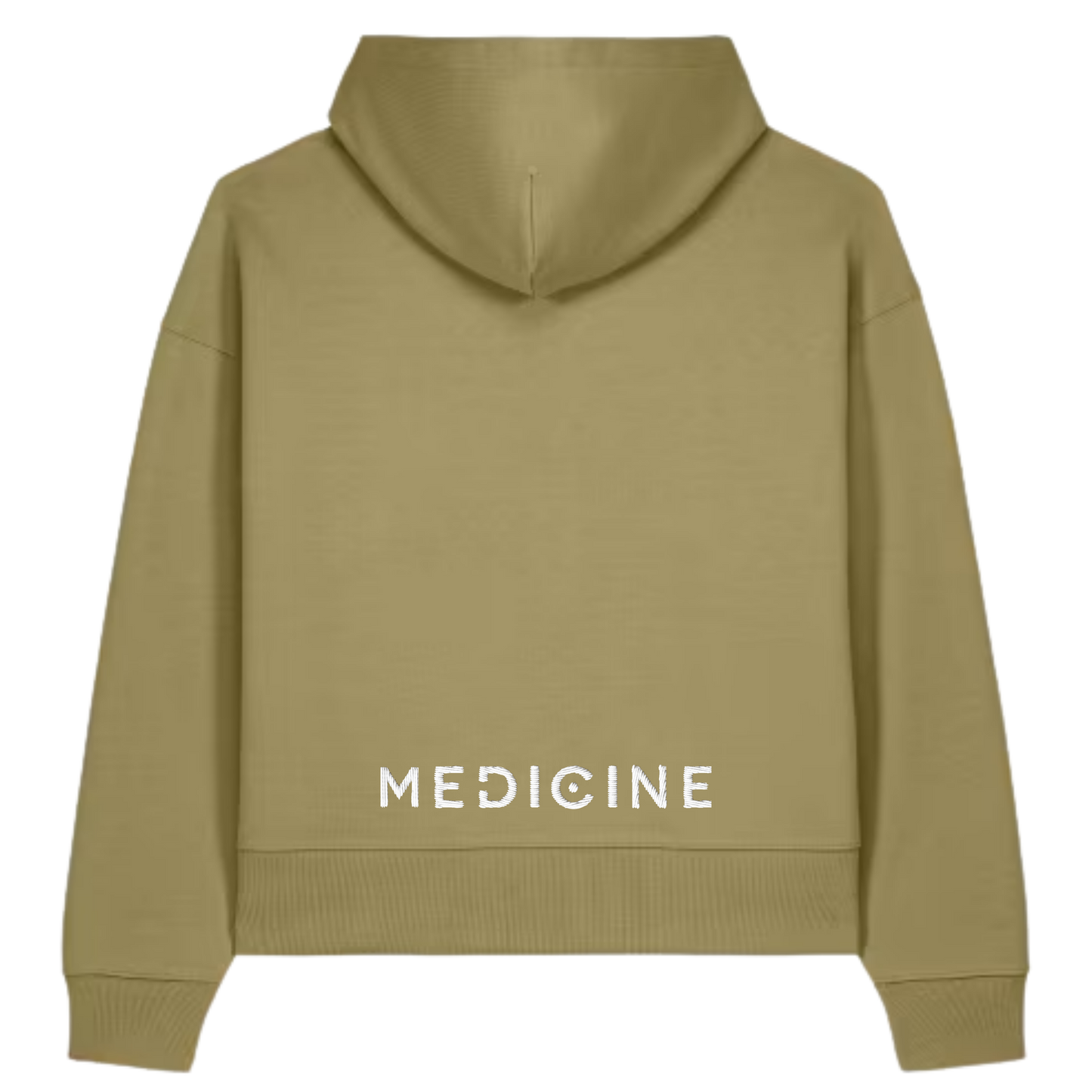 Medicine Festival 2026 — Logo on the Front, Recycled Cotton EMBROIDERED Hoodie (DELIVERY POST FESTIVAL)