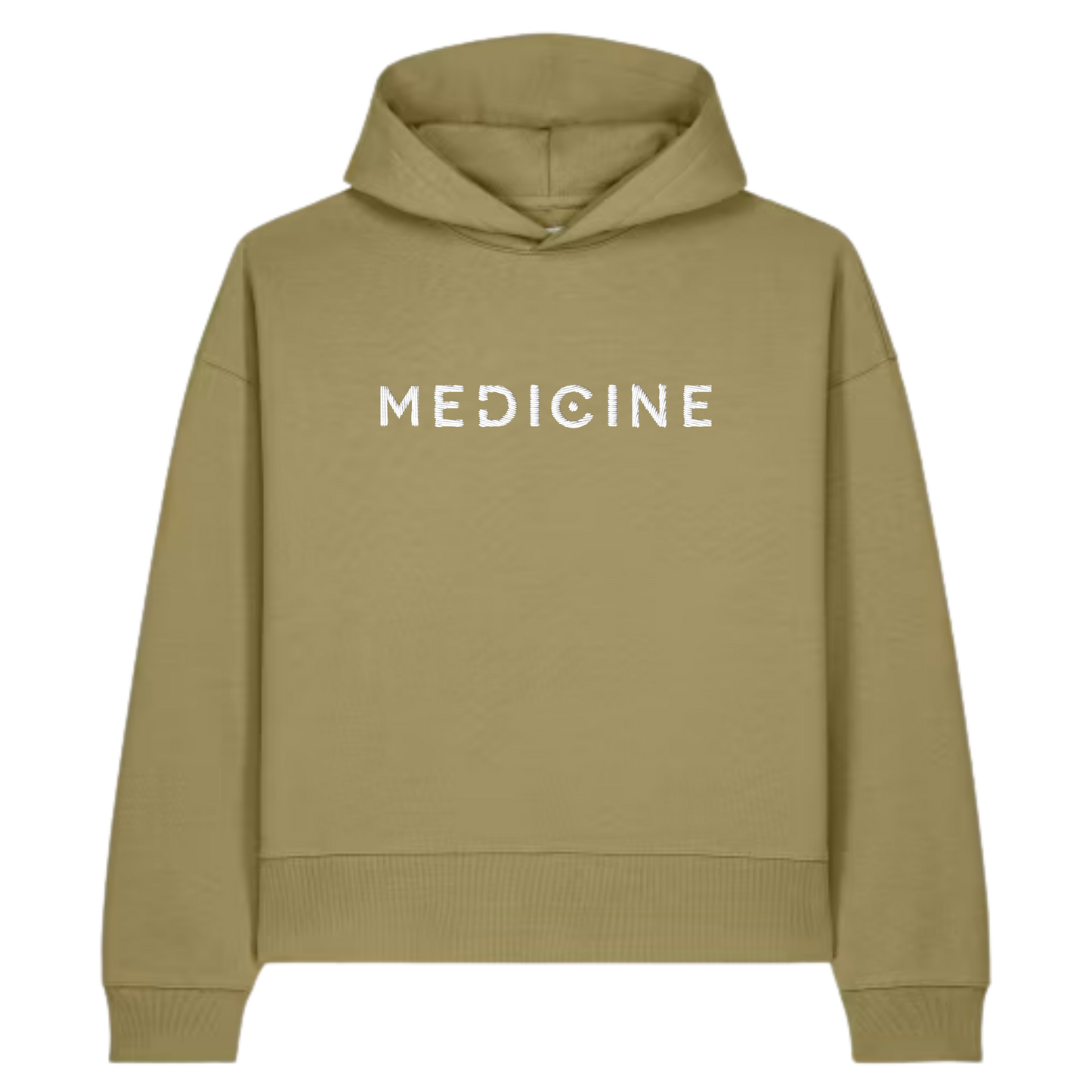 Medicine Festival 2026 — Logo on the Back, Recycled Cotton EMBROIDERED Hoodie (DELIVERY POST FESTIVAL)