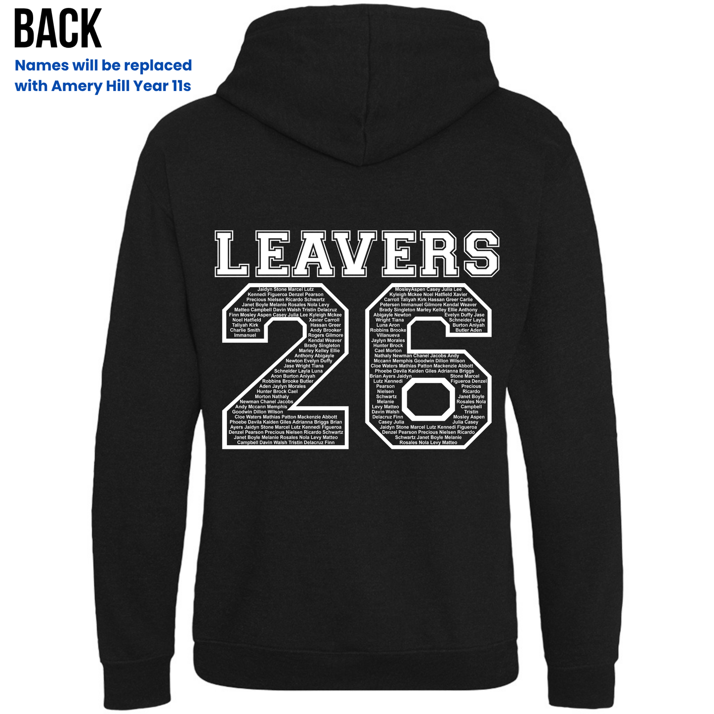 Amery Hill 2026 Leavers' Hoodies (Pre-order deadline February 28th 2026)