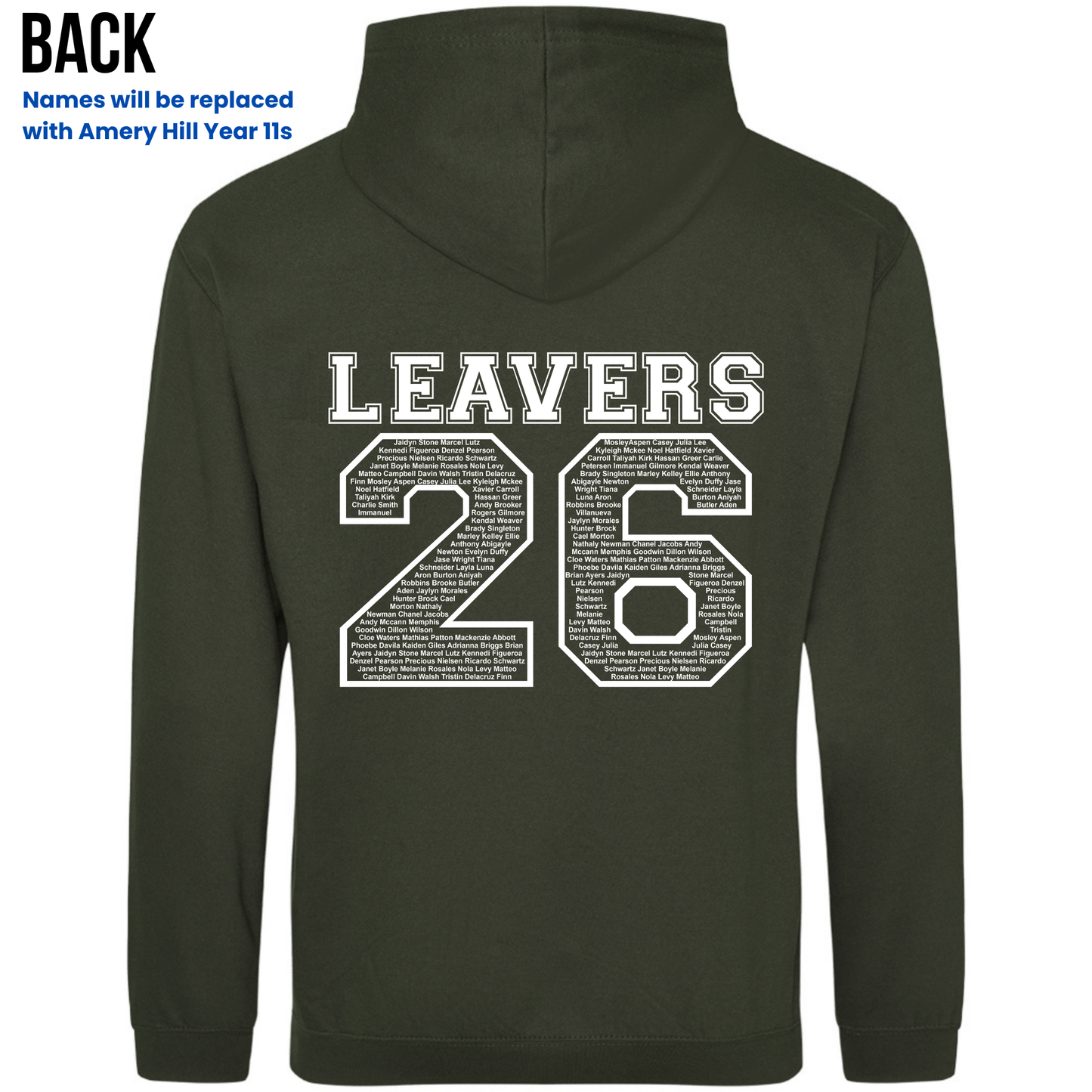 Amery Hill 2026 Leavers' Hoodies (Pre-order deadline February 28th 2026)