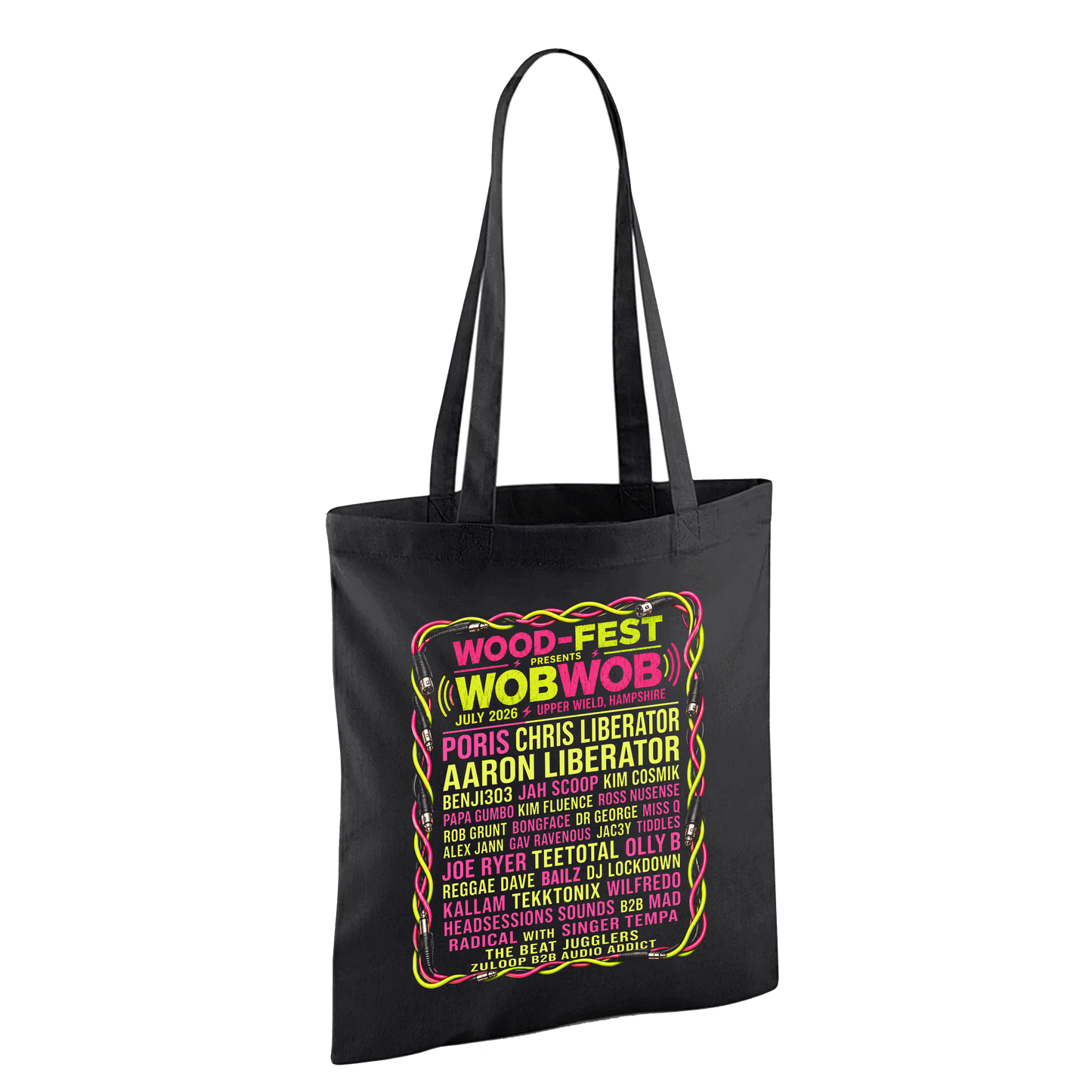 Wood-Fest 2026 WOBWOB Line-up Tote Bag