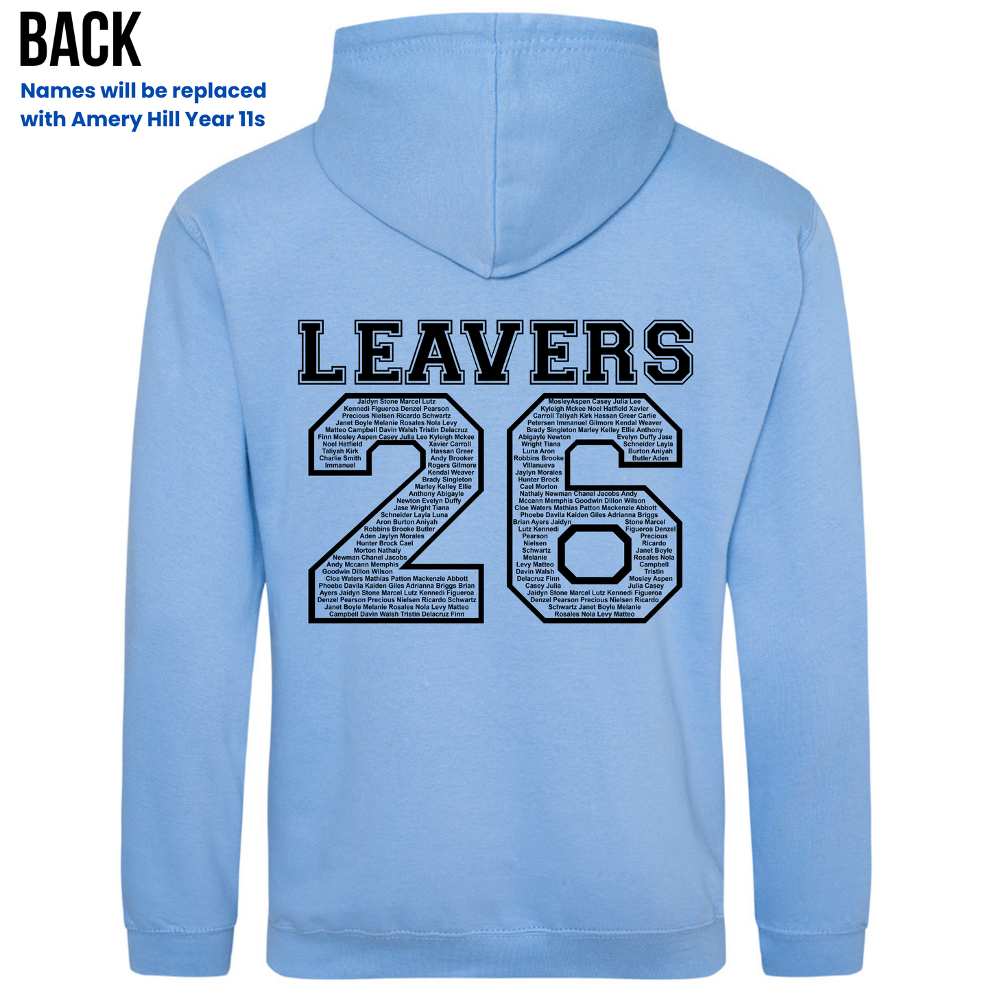 Amery Hill 2026 Leavers' Hoodies (Pre-order deadline February 28th 2026)