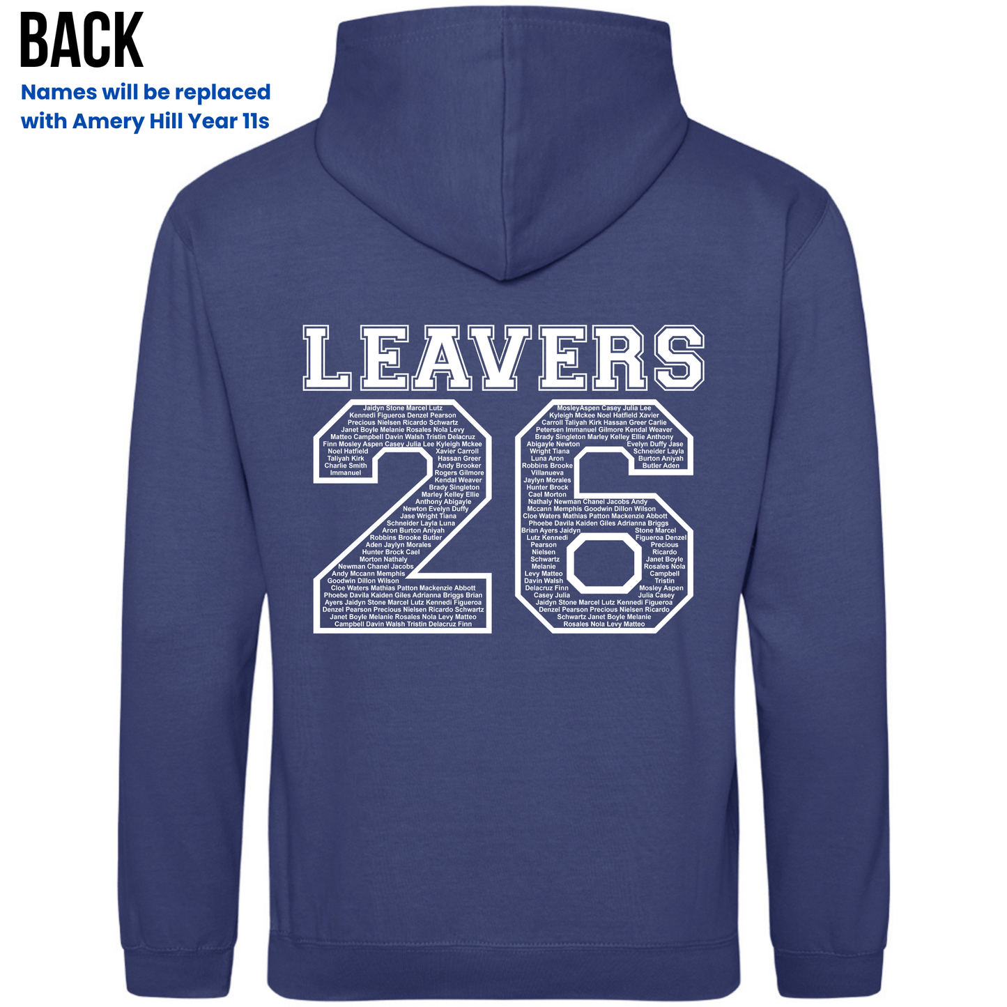 Amery Hill 2026 Leavers' Hoodies (Pre-order deadline February 28th 2026)