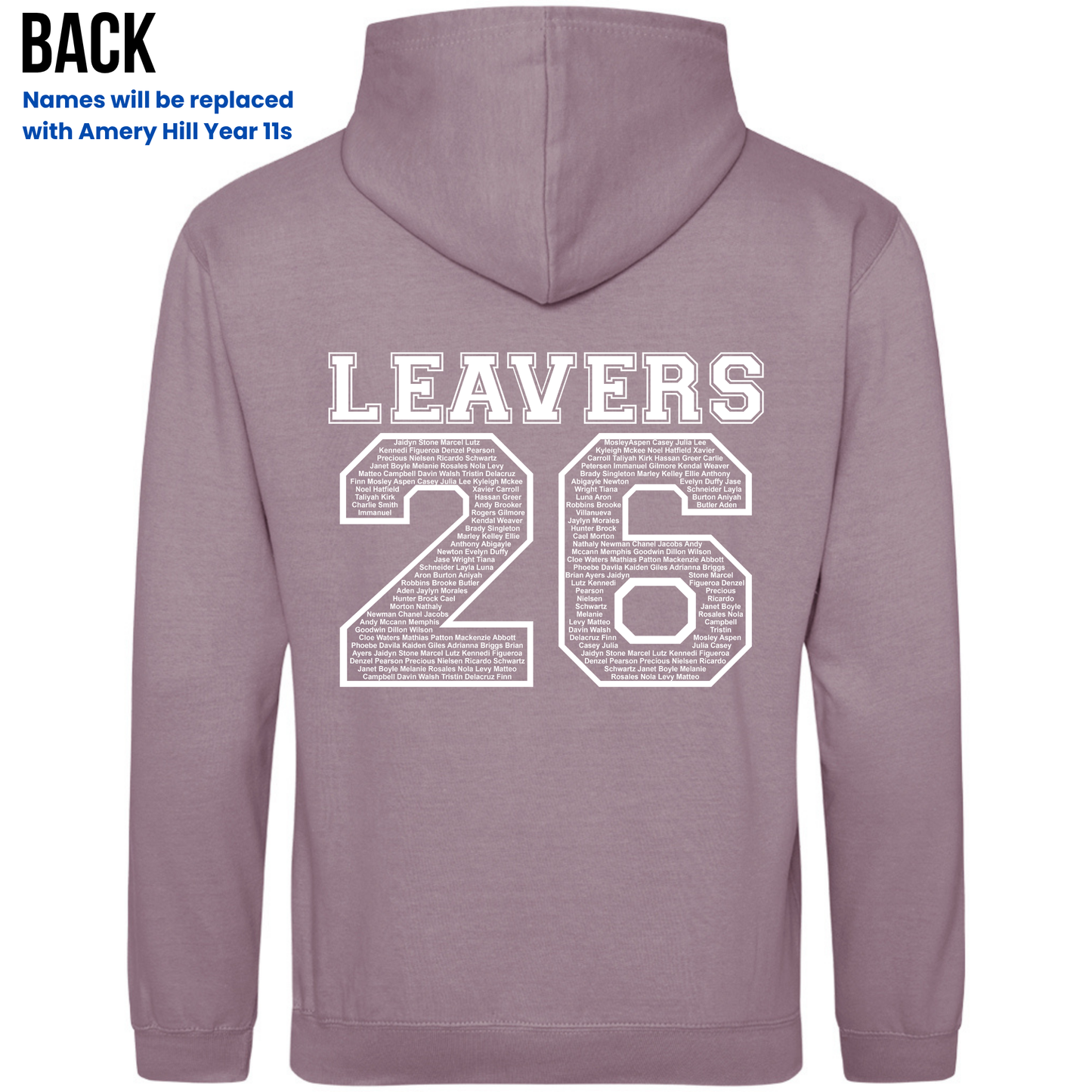 Amery Hill 2026 Leavers' Hoodies (Pre-order deadline February 28th 2026)