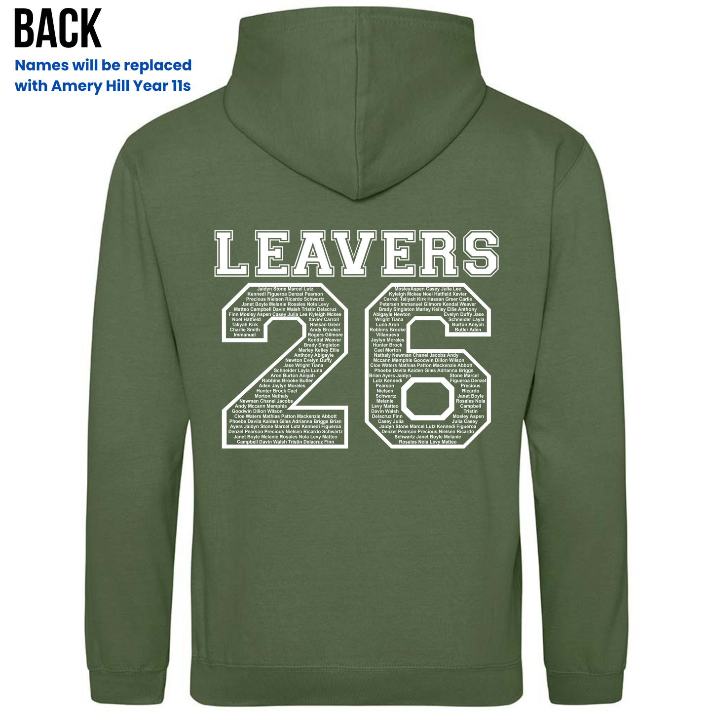 Amery Hill 2026 Leavers' Hoodies (Pre-order deadline February 28th 2026)