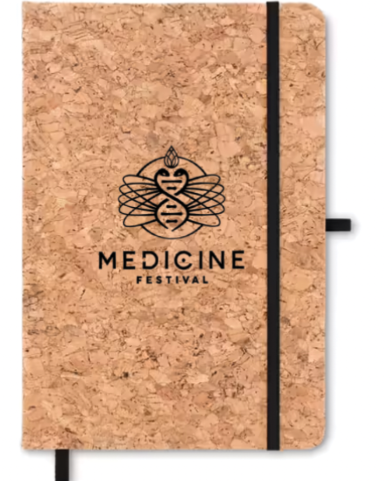 Pre-Order Low Impact Cotton Printed Cork Notebook